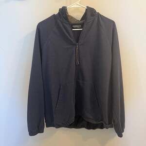 Cariloha Bamboo Zip-Up Hoodie Navy Blue Size L